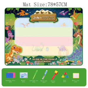Dlordy Kids Toys Water Drawing Mat