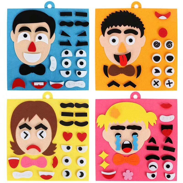 Load image into Gallery viewer, 4 Pcs Emotion Change Puzzle -AE
