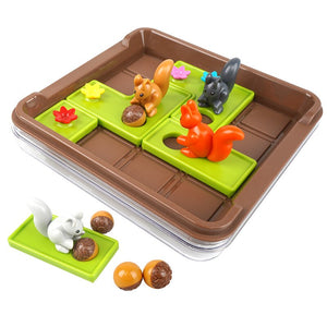 60 Challenge Squirrels Go Nuts Sliding Puzzle- CNF A