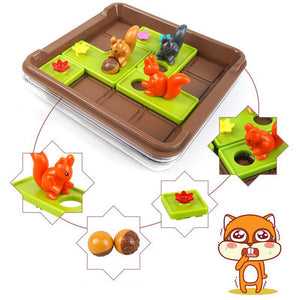 60 Challenge Squirrels Go Nuts Sliding Puzzle- CNF A