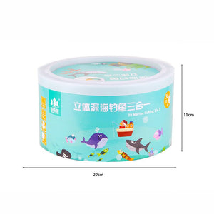 58 Pcs Wooden Magnetic Fishing Puzzles - CNF C