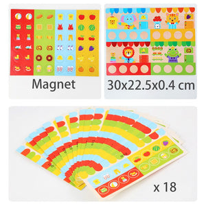 Magnetic Matching Cards Stickers - CNF C